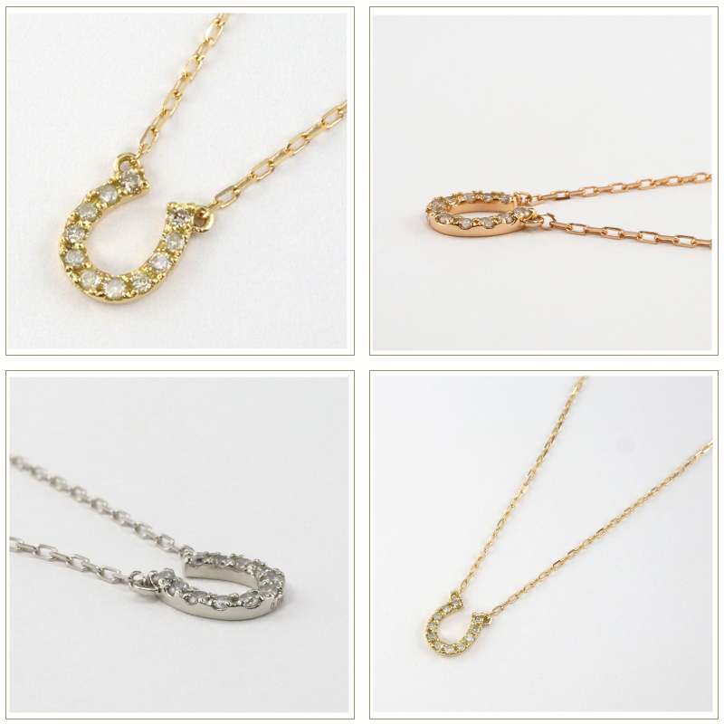 Jewelry i（ジュエリーアイ） ネックレス 馬蹄 ダイヤモンド ホース