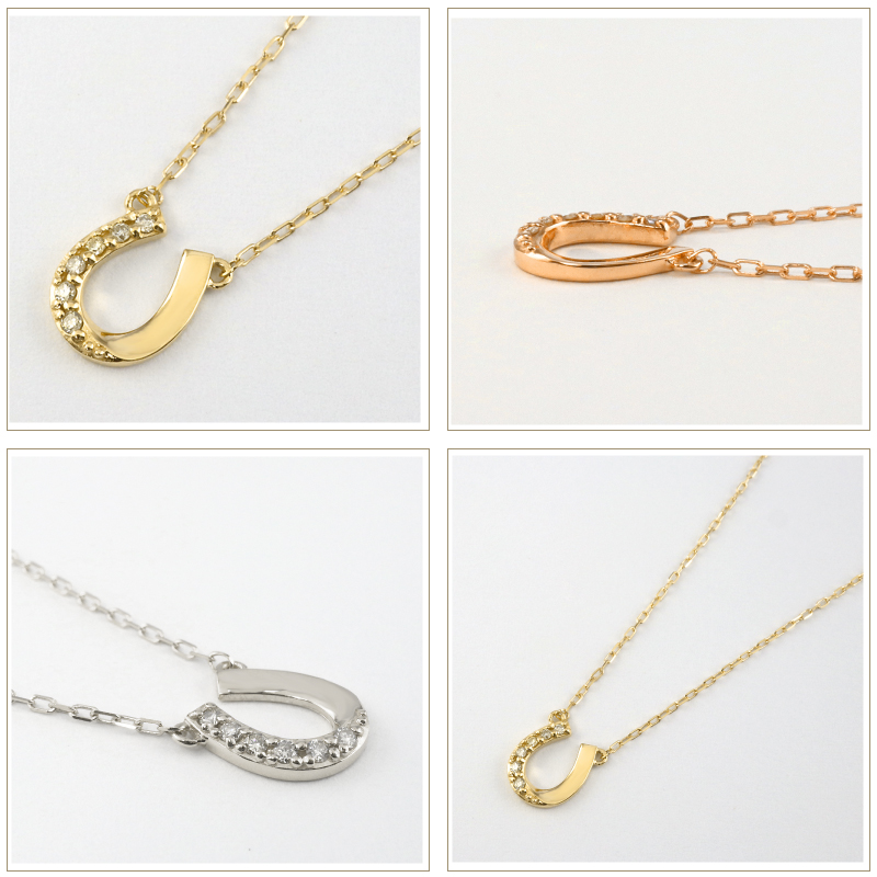 Jewelry i（ジュエリーアイ） 馬蹄 ネックレス ホースシュー 18金