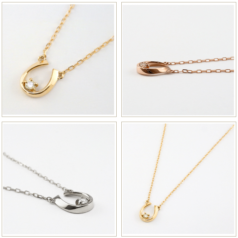 【新品】馬蹄 ネックレス @B045-1 Jewelry i ネックレス レディース 馬蹄ネックレス ホースシュー
