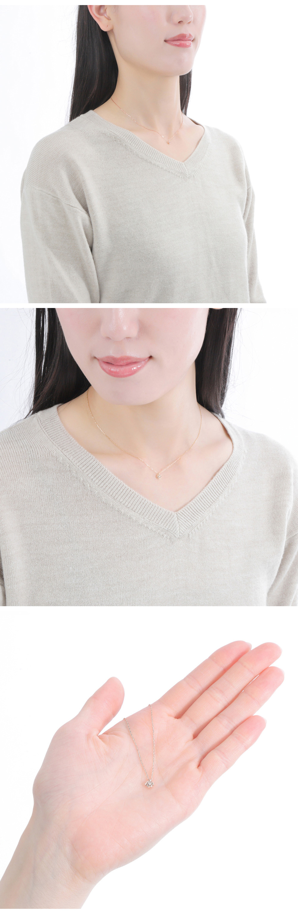 Jewelry i ネックレス レディース ローズネックレス