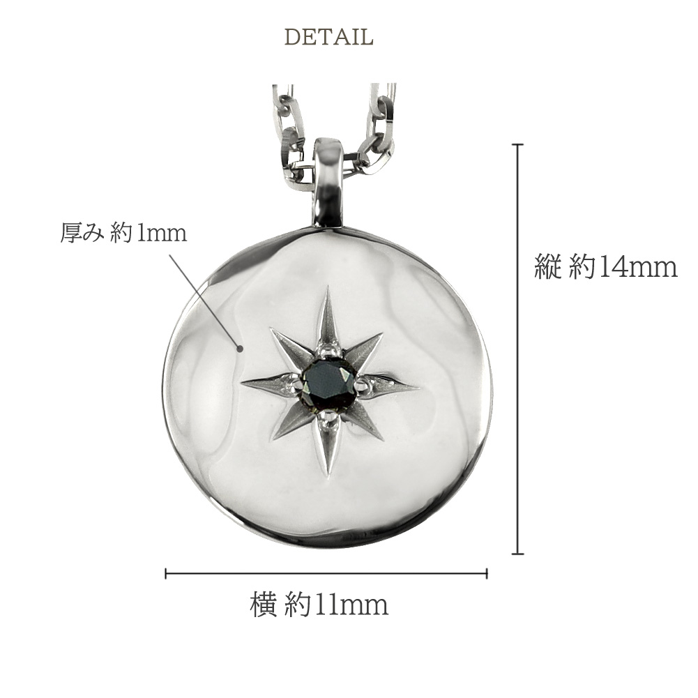 Jewelry i（ジュエリーアイ） メンズネックレス ブラックダイヤモンド
