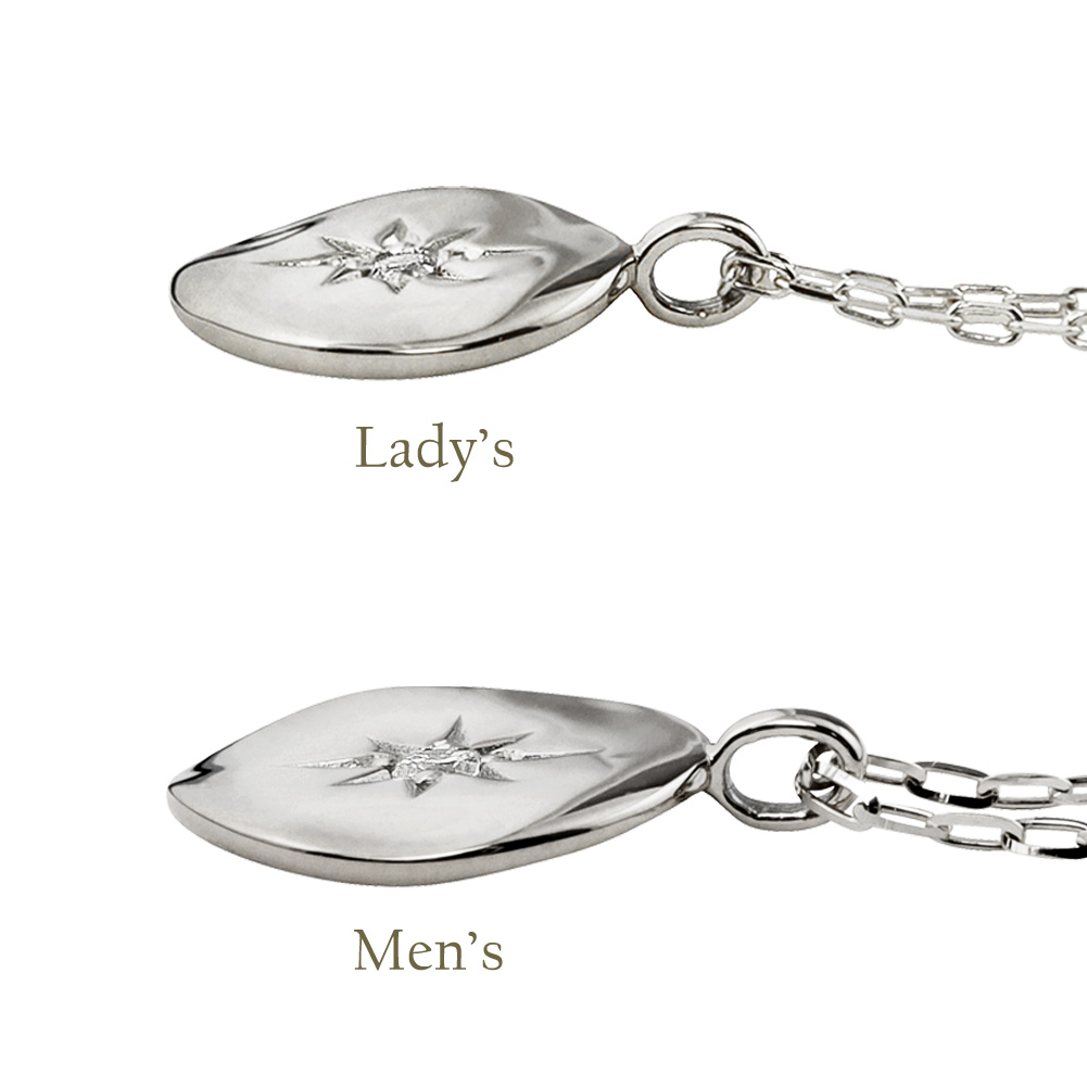 Jewelry i ペアネックレス プラチナ 太陽 モチーフ SUN 2個
