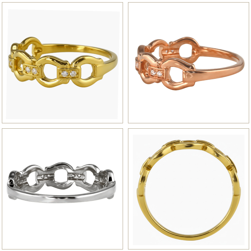 Jewelry i(ジュエリーアイ) 馬蹄 リング 18金 ダイヤモンド 指輪 Jewelry i(ジュエリーアイ) 馬蹄 リング 18金 ダイヤモンド 指輪