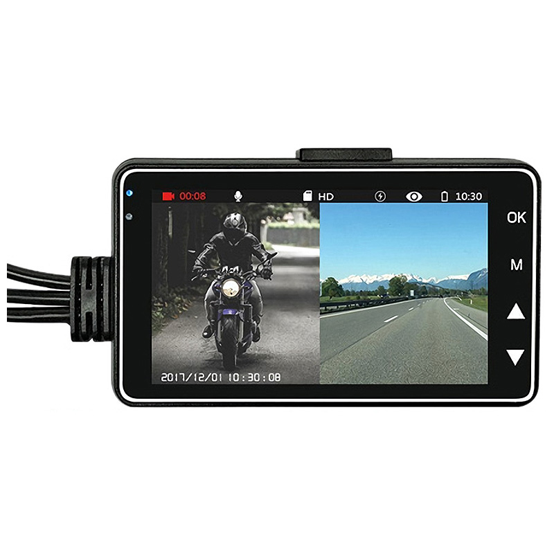 バイク用 ドライブレコーダー ドラレコ 前後撮影 ダブルカメラ