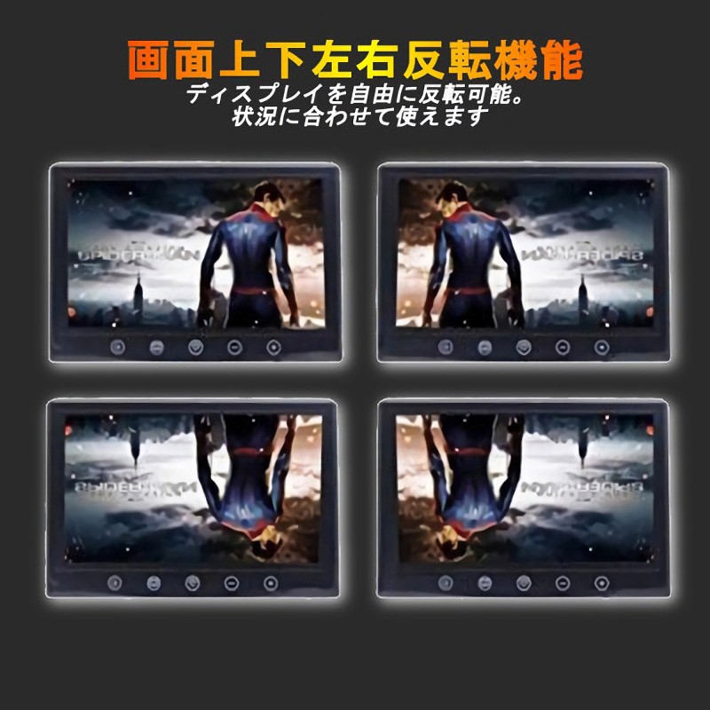 7インチ ミラー型 液晶モニター ＆ 埋め込み型 バックカメラ セット