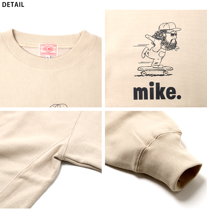BIG MIKE BIGMIKE ビッグマイク マイク スケートスウェット