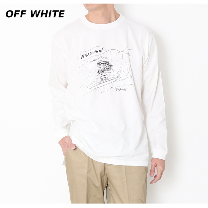 greatLand 天使グラフィック 長袖カットソー M BIG MIKE（ビッグマイク） サーフィン オジサン 長袖 プリント Tシャツ