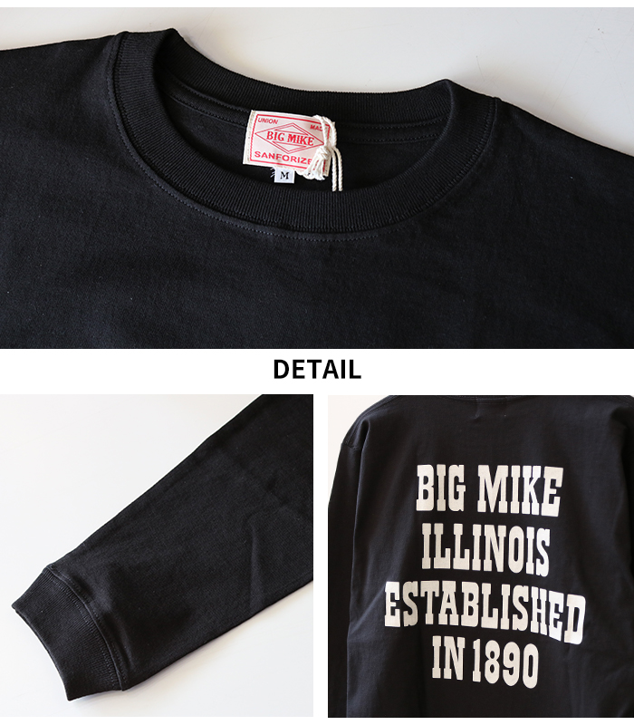 BIG MIKE（ビッグマイク） サーフィン オジサン 長袖 プリント Tシャツ