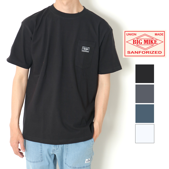 BIG MIKE（ビッグマイク） サングラスポケット Tシャツ 半袖 メンズ