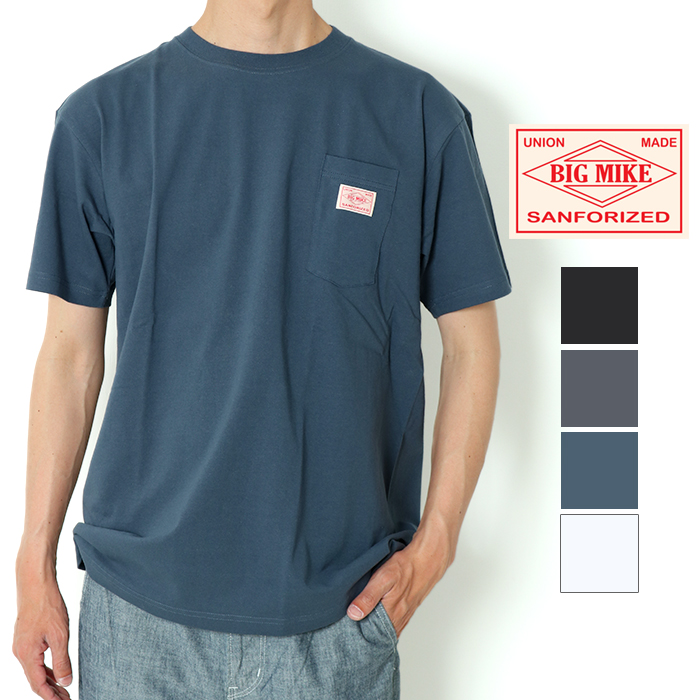 BIG MIKE（ビッグマイク） Tシャツ 半袖 メンズ ポケt サングラス