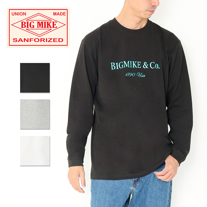 BIG MIKE（ビッグマイク） ロングスリーブ Tシャツ ロンt 長袖