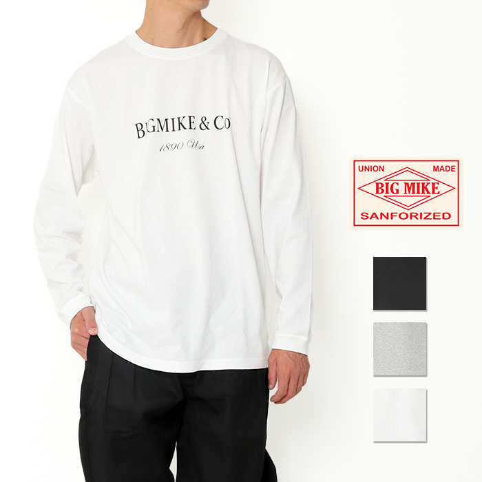 BIG MIKE（ビッグマイク） ロングスリーブ Tシャツ ロンt 長袖