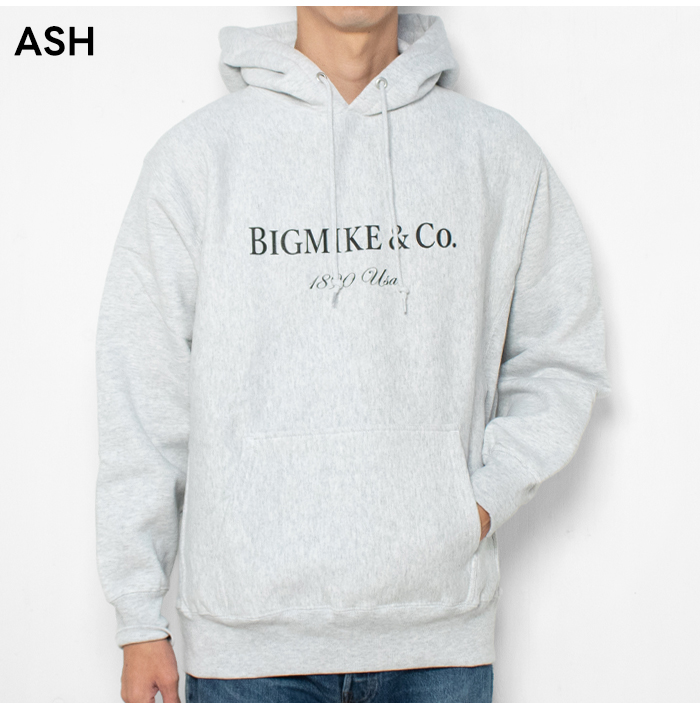 BIG MIKE（ビッグマイク） パーカー 裏起毛 プルオーバー メンズ