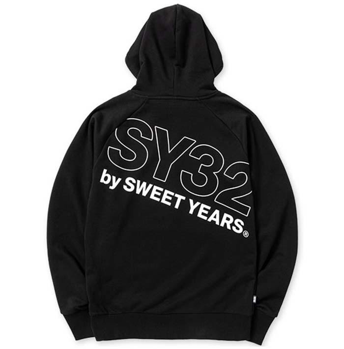 SY32 by SWEETYEARS エスワイサーティトゥ SLASH BIG LOGO P/O HOODIE