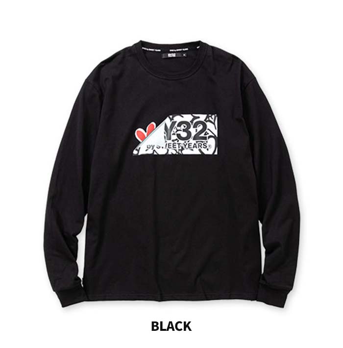 SY32 by SWEETYEARS HEART DRIP BOX LOGO L/S TEE 13535J Tシャツ tシャツ ロンt 長袖 メンズ｜jxt-style｜03