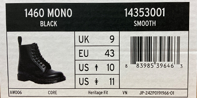 Dr.Martens（ドクターマーチン） DR.MARTENS 1460 MONO 8ホールブーツ