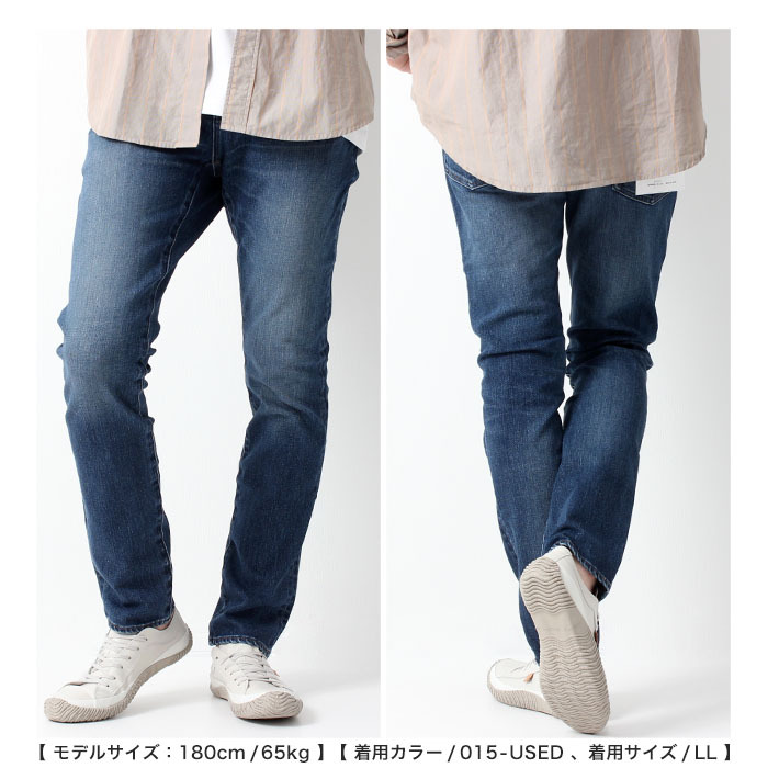 【関税込み】Juun.J ブルー Dirty ダブルウエスト ジーンズ Johnbull ジョンブル ダブル ストレッチ スリム ジーンズ メンズ