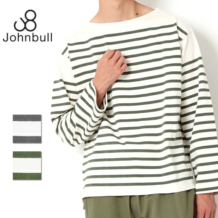 楽天市場】ジョンブル JOHNBULL 長袖 バスクボーダー Tシャツ