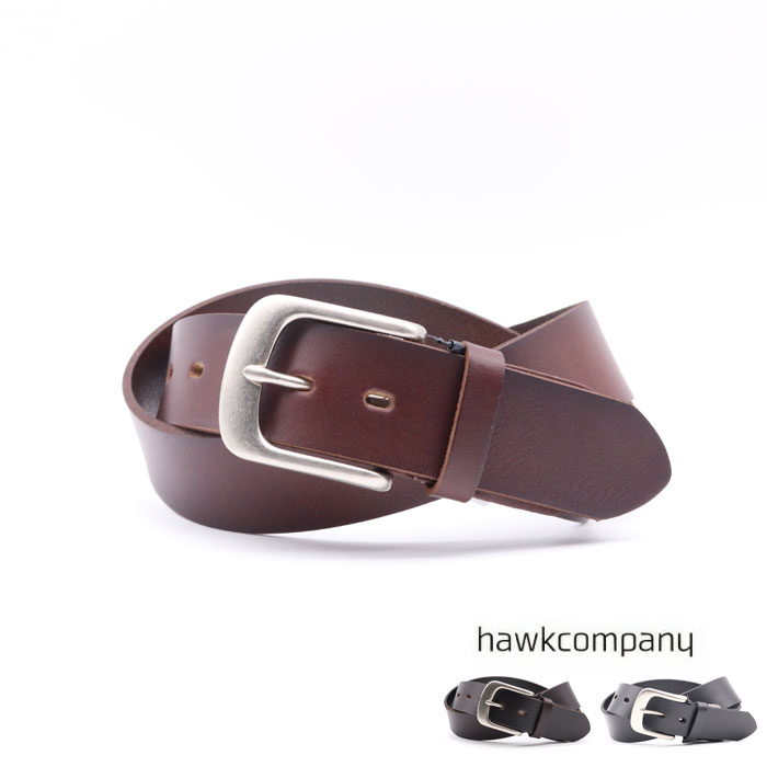 Hawk Company（ホークカンパニー） レザー ベルト 牛革 メンズ Hawk