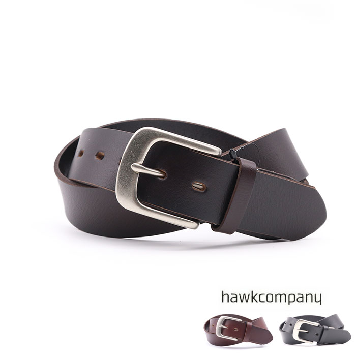 Hawk Company（ホークカンパニー） レザー ベルト 牛革 メンズ Hawk