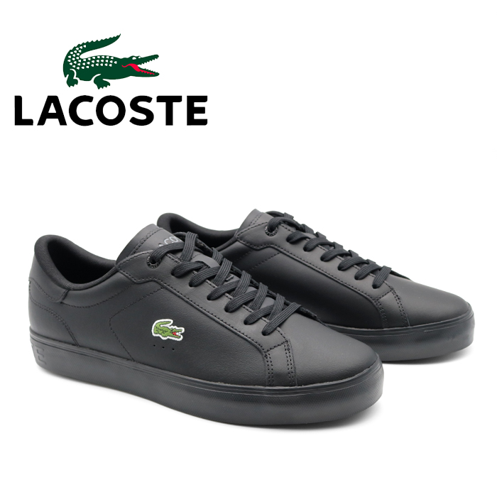 ラコステ スニーカー メンズ 黒 LACOSTE 50SMA0152 02H BLK シューズ 靴 ローカット カジュアル ブランド 大人 通勤 スポーツ プレゼント 定番 ワニ ロゴ ブラック LACOSTE（ラコステ） スニーカー メンズ 黒 LACOSTE 50SMA0152