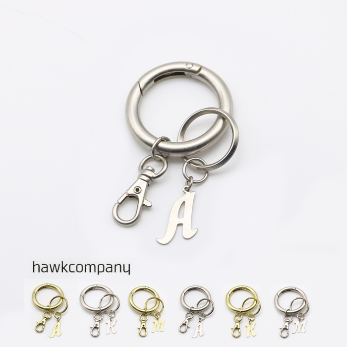 HawkCompany ホークカンパニー イニシャル キーホルダー 6278 真鍮
