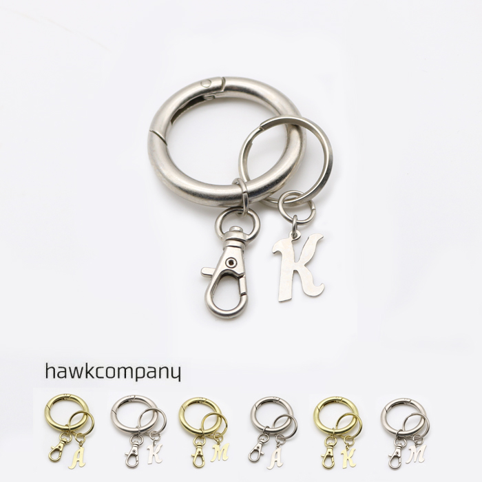 HawkCompany ホークカンパニー イニシャル キーホルダー 6278 真鍮