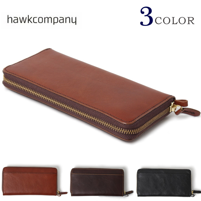 Hawk Company（ホークカンパニー） 長財布 財布 メンズ ラウンドジップ