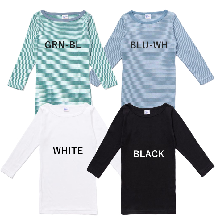 ロバートピーミラー パネルリブ ボートネック 820C Tシャツ 七分袖 7