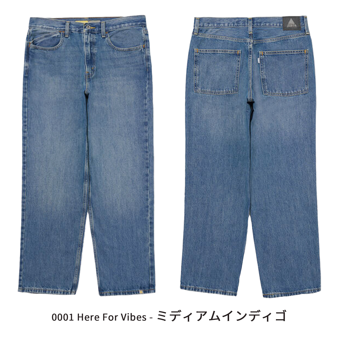 Levi's リーバイス SILVERTAB ルーズフィット ミディアムインディゴ A74880001 シルバータブ 濃淡 ブルー リラックスシルエット ワイドパンツ メンズ デニム｜jxt-style｜11