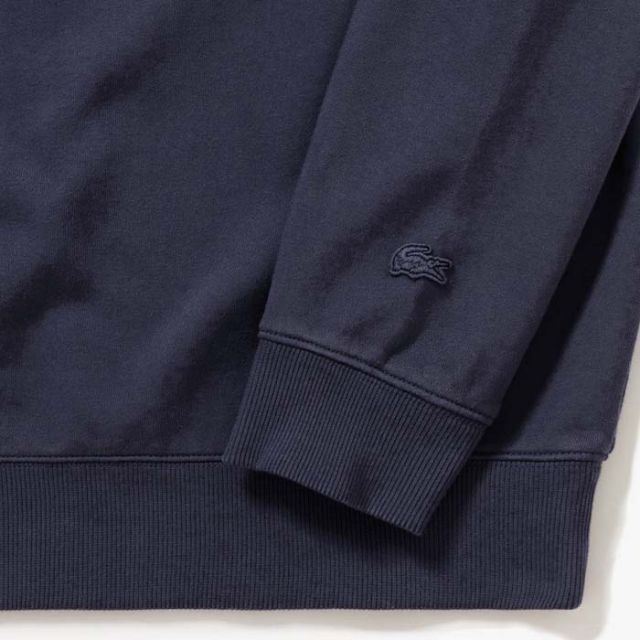 LACOSTE（ラコステ） テクスチャー ロゴ クルーネック スウェット