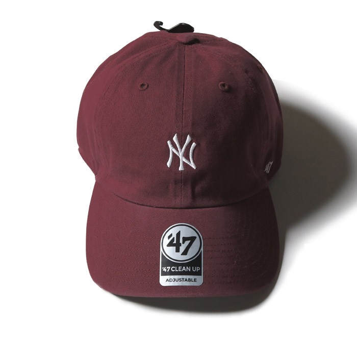 47brand フォーティーセブンブランド NY チビロゴ キャップ Yankees BaseRunner '47 CLEAN UP  フォーティーセブン 帽子 メンズ レディース B-BSRNR17GWS