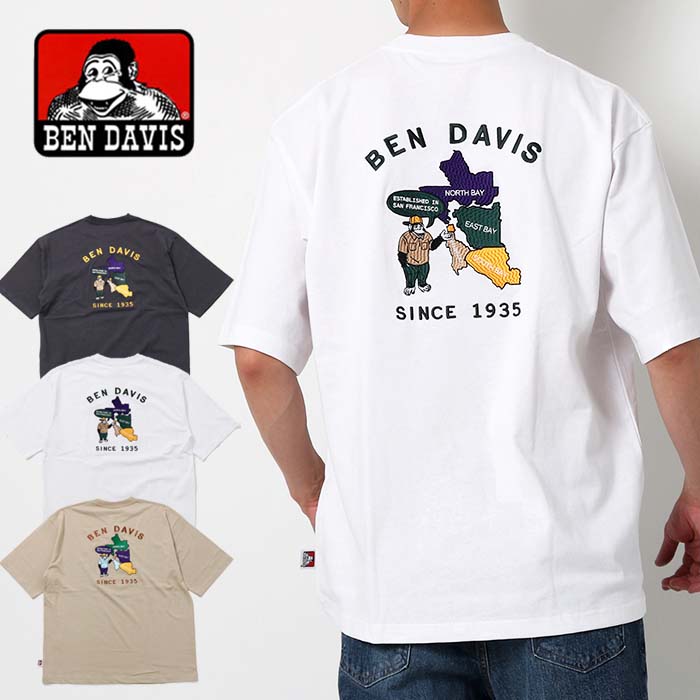 BEN DAVIS ベンデイビス 刺繍プリントTシャツ C-2580030 ベンデビ t