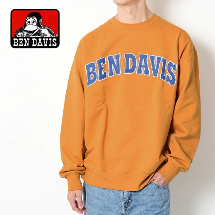 BEN DAVIS ベンデイビス ロゴパッチHDクルーネック C-2780036