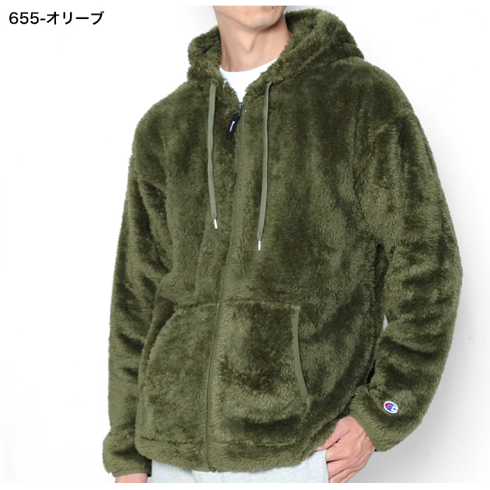 Champion（チャンピオン） もこもこ ボアブルゾン フリース ジップ