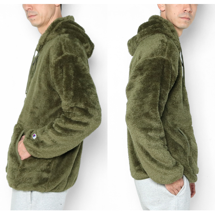 Champion（チャンピオン） もこもこ ボアブルゾン フリース ジップ