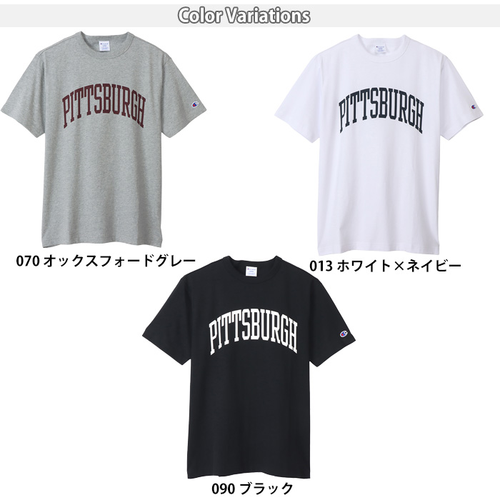 チャンピオン Champion ショートスリーブ Tシャツ C3-X343 tシャツ 半袖 メンズ トップス 春 夏 グレー ホワイト ブラック｜jxt-style｜14