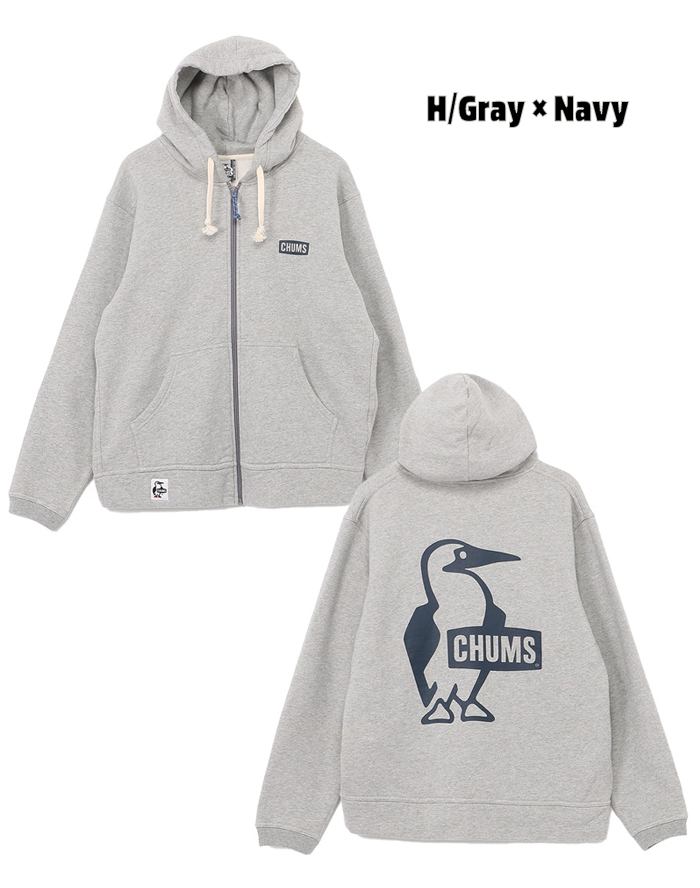 チャムス パーカー ジップパーカー メンズ CHUMS 裏起毛 CH00-1522 ブービーフェイスロゴ バック ブランド プリント 秋 冬 綿100％ USAコットン インレイ カジュアル アメカジ 暖かい プレゼント CHUMS（チャムス） パーカー ジップパーカー メンズ 裏起毛 CH00-1522