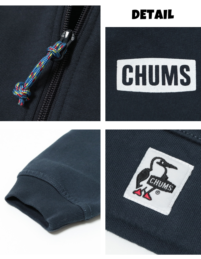 CHUMS（チャムス） パーカー ジップパーカー メンズ 裏起毛 CH00-1522