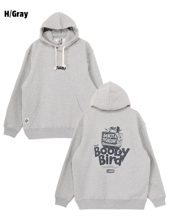 CHUMS チャムス プルオーバーパーカー パーカー 裏起毛 メンズ CH00-1528 スウェット ゆったり オーバーサイズ 冬 ブランド ヘザーグレー 黒 綿100 USAコットン アウトドア カジュアル アメカジ CHUMS（チャムス） パーカー プルオーバー 裏起毛 メンズ CH00-1528