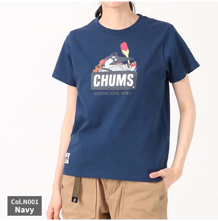 CHUMS チャムス リバーガイドブービーTシャツ CH01-2158 tシャツ プリントt 半袖 メンズ レディース ブランド キャンプ｜jxt-style｜11