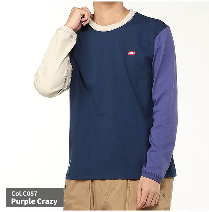 CHUMS チャムス トップス Tシャツ ブービーロゴロングスリーブTシャツ ユニセックス コットン バックプリント CH01-2275 Booby Logo L/S T-Shirt/ブービーロゴロングスリーブTシャツ