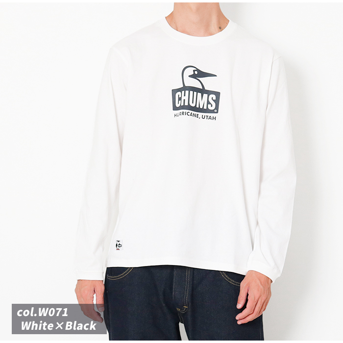 CHUMS チャムス ブービーフェイスブラッシュド ロングスリーブ T