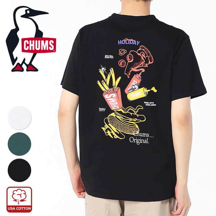 CHUMS（チャムス） Tシャツ メンズ 半袖 アンチバグ tシャツ