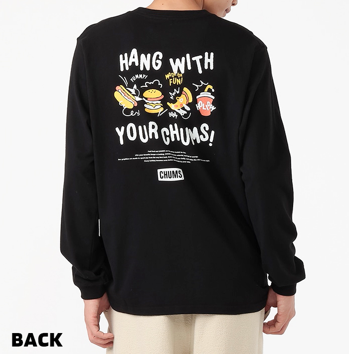 CHUMS（チャムス） メンズ 長袖 Tシャツ ヤミーブラッシュド CHUMS