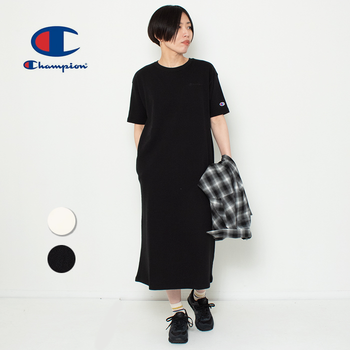 Champion（チャンピオン） ワンピース 服 半袖 レディース スウェット