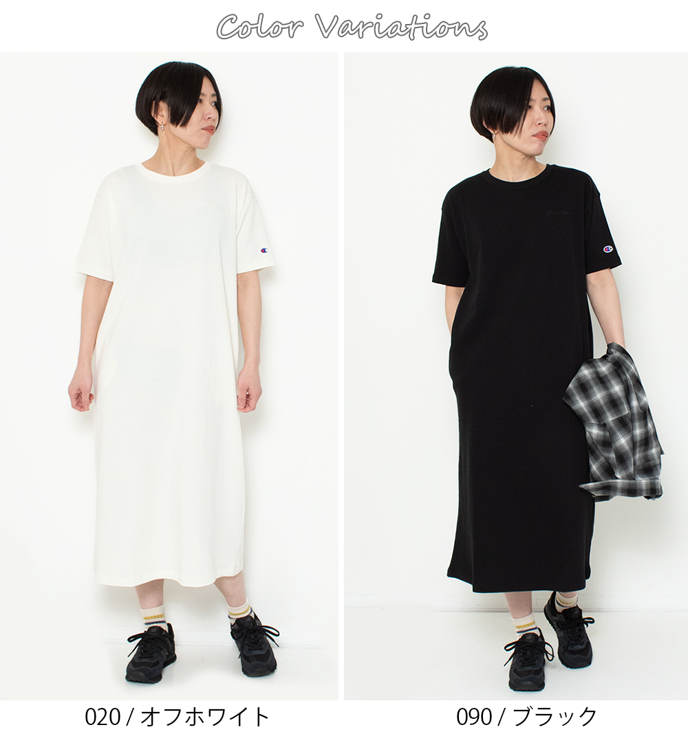 Champion（チャンピオン） ワンピース 服 半袖 レディース スウェット