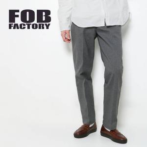 FOB FACTORY エフオービーファクトリー STA-PREST WIDE TROUSERS ス...
