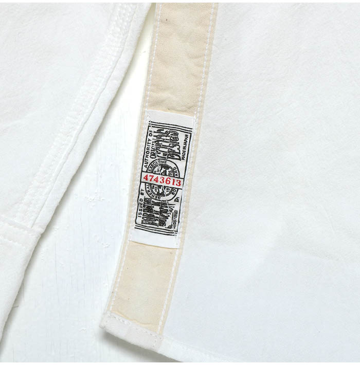 FOB FACTORY エフオービーファクトリー OX Work Shirt オックス ワーク シャツ F3496 白シャツ 襟シャツ ホワイト 綿 コットン 日本製 長袖 ゆったり｜jxt-style｜10