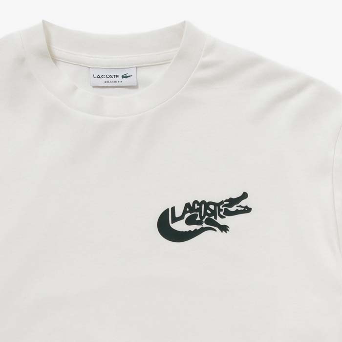 LACOSTE（ラコステ） ACOSTE ワニ ロゴ グラフィック 長袖 Tシャツ